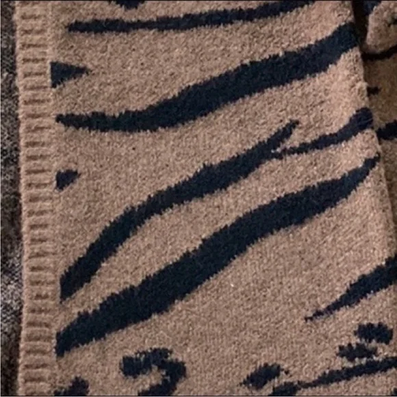 Saltwater Luxe Animal Print Open Cardigan Sweater - Picture 7 of 9